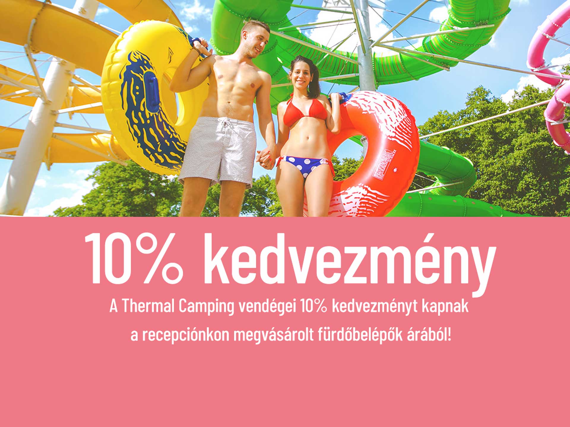 gyógyfürdő strand Zalakaros Thermal Camping 10% kedvezmény